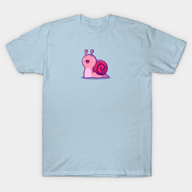 Happy Snail Cartoon T-Shirt by Catalyst Labs